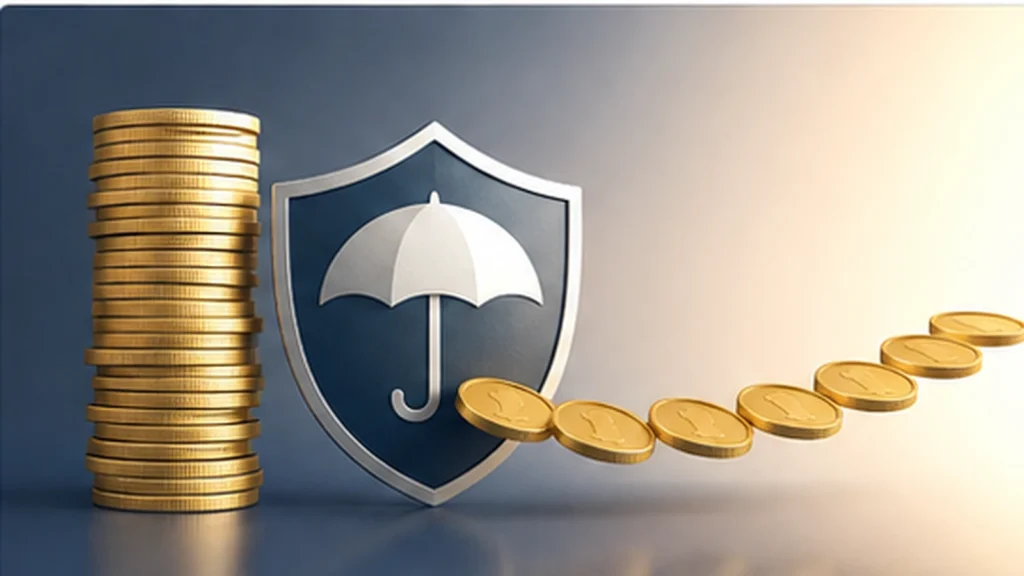 Editorial illustration showing retirement savings being converted into a steady income stream through an annuity.