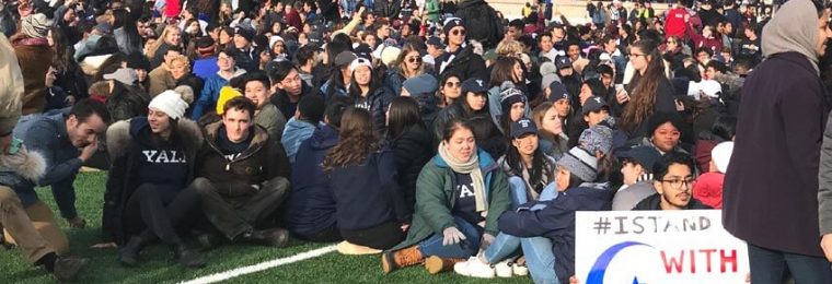 Mob at Harvard Yale Football Match