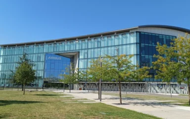Airbus global headquarters at Toulouse-Blagnac Airport in France.