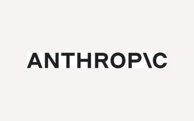 Anthropic corporate logo on a light background.