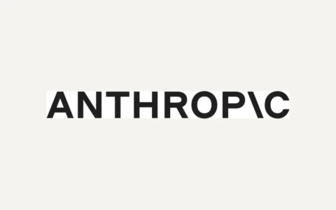 Anthropic corporate logo on a light background.