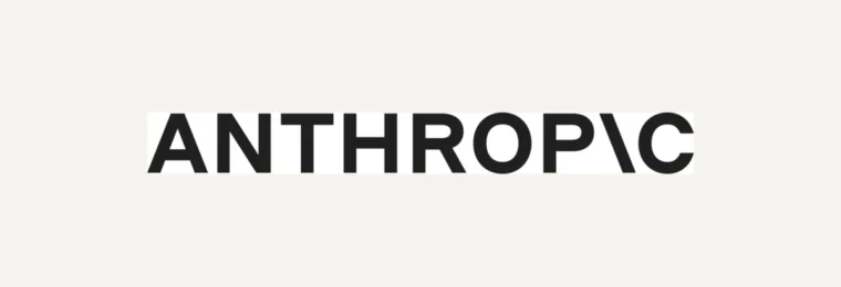 Anthropic corporate logo on a light background.