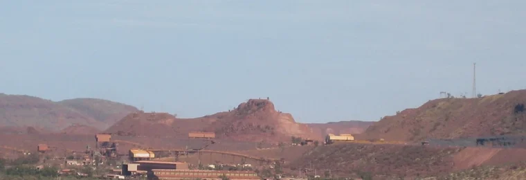 Mount Whaleback iron ore mine at Newman in Western Australia.