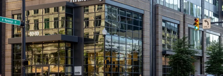 Exterior of an AvalonBay Communities office building in Arlington, Virginia.