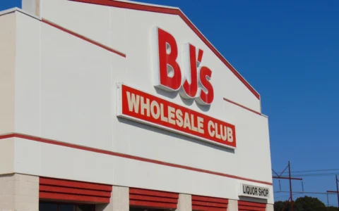 Exterior of a BJ’s Wholesale Club store in Waterford, Connecticut.