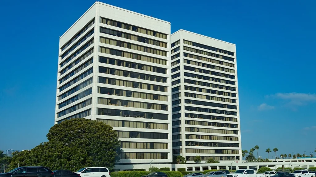 Westwood Gateway office towers at 11100 and 11150 Santa Monica Boulevard in Los Angeles.
