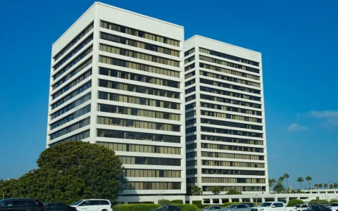 Westwood Gateway office towers at 11100 and 11150 Santa Monica Boulevard in Los Angeles.