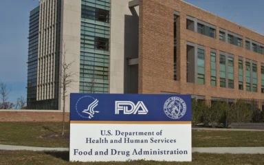 FDA sign in front of Building 21 at the agency's White Oak Campus in Silver Spring, Maryland.