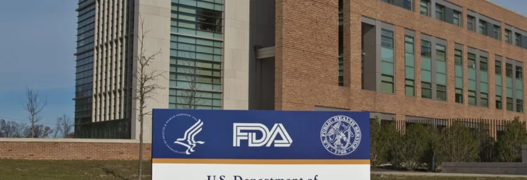 FDA sign in front of Building 21 at the agency's White Oak Campus in Silver Spring, Maryland.