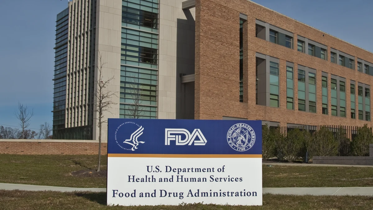 FDA sign in front of Building 21 at the agency's White Oak Campus in Silver Spring, Maryland.
