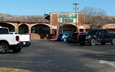 Dollar Tree storefront at Northampton Shopping Center in Tallahassee, Florida.