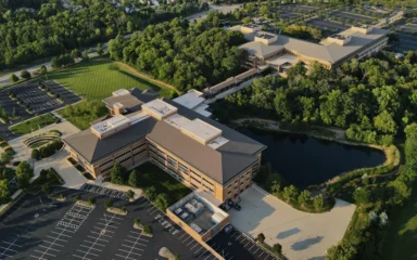 Aerial view of Cardinal Health headquarters in Dublin, Ohio.