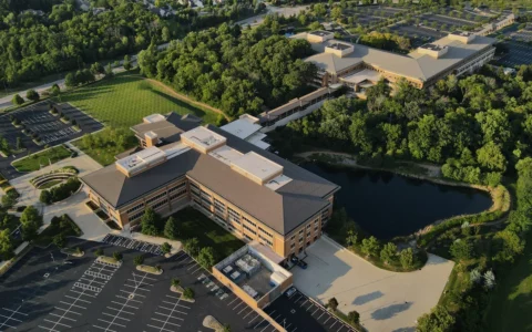 Aerial view of Cardinal Health headquarters in Dublin, Ohio.