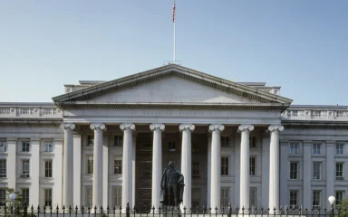 The U.S. Treasury Department Building in Washington, D.C.