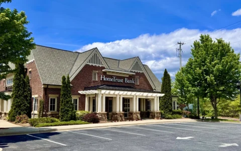 A HomeTrust Bank branch in Asheville, North Carolina.