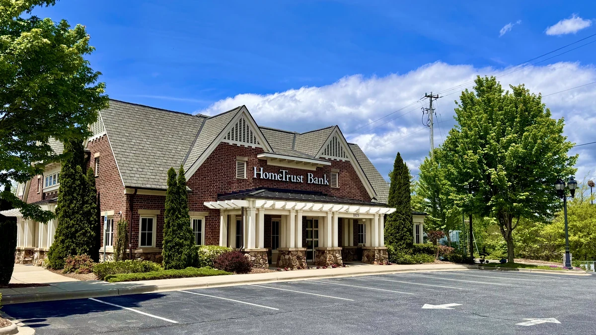 A HomeTrust Bank branch in Asheville, North Carolina.