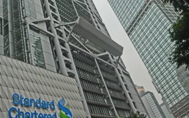 Standard Chartered Bank Building in Central, Hong Kong.