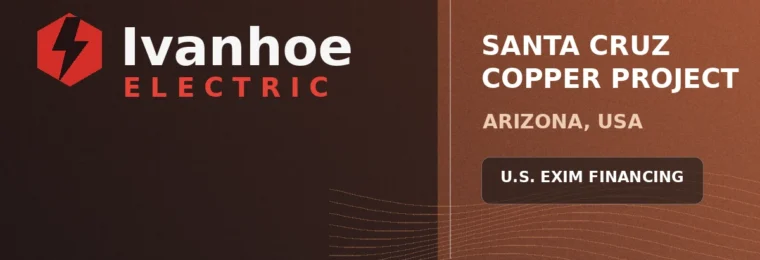 Ivanhoe Electric branding for the Santa Cruz Copper Project in Arizona.