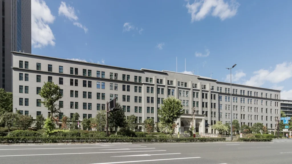 Japan's Ministry of Finance building in Kasumigaseki, Tokyo.