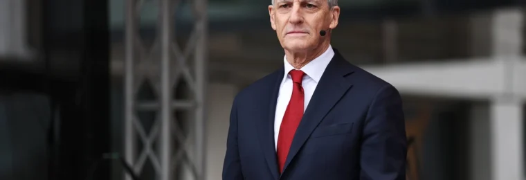 Norwegian Prime Minister Jonas Gahr Støre at the opening of Oslo’s new Government Quarter in April 2026.