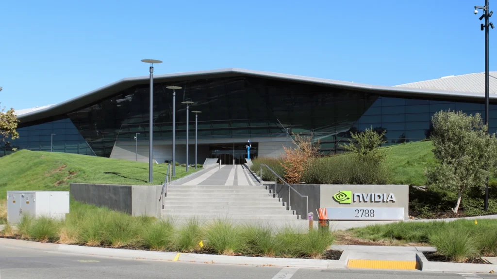 Nvidia headquarters building in Santa Clara, California.