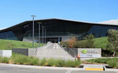 Nvidia headquarters building in Santa Clara, California.