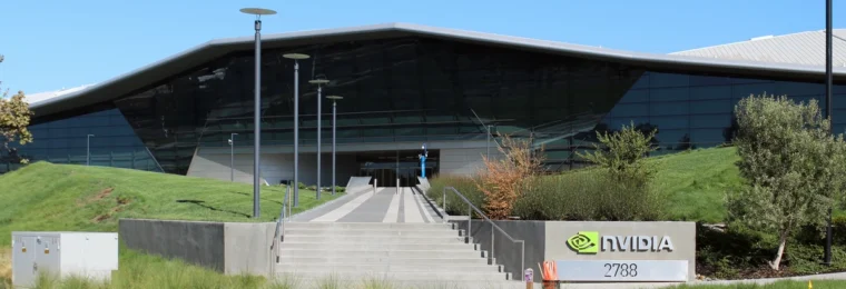 Nvidia headquarters building in Santa Clara, California.