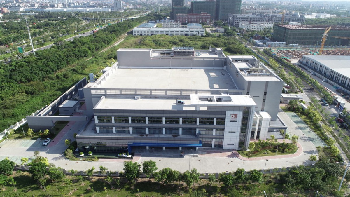 Aerial view of a Photronics manufacturing facility in China.