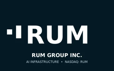 RUM Group Inc. corporate branding on a dark background.
