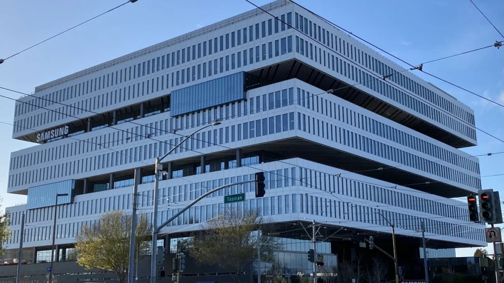 Samsung's Silicon Valley headquarters building in San Jose, California.