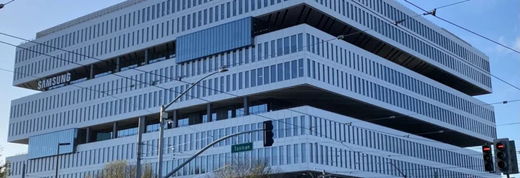 Samsung's Silicon Valley headquarters building in San Jose, California.