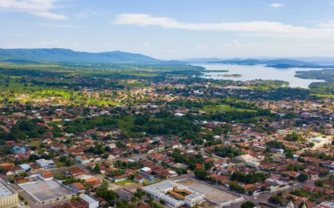 Aerial view of Minaçu, Goiás, Brazil, where Serra Verde operates the Pela Ema rare earth project.