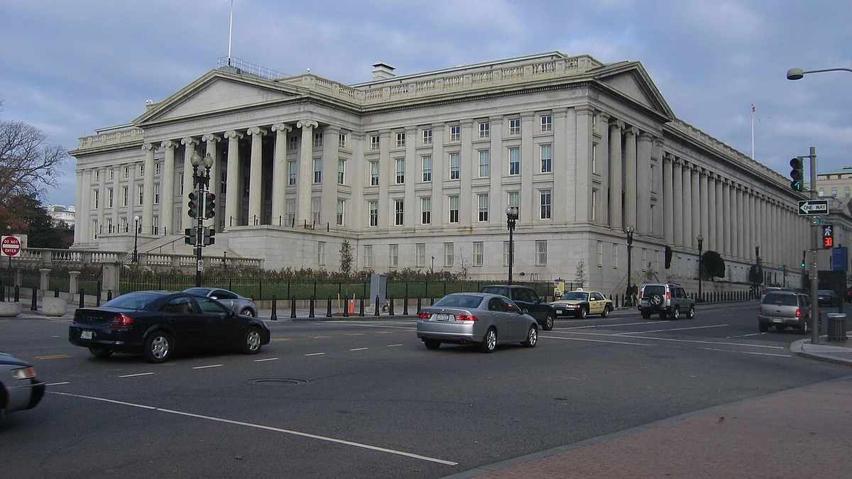 United States Treasury Building in Washington, D.C.