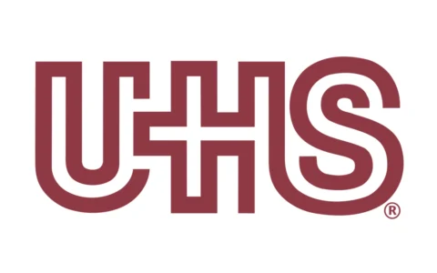 Universal Health Services logo on a white background.