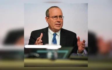 Tom Barkin, president and CEO of the Federal Reserve Bank of Richmond, speaks during a Federal Reserve event in April 2026.