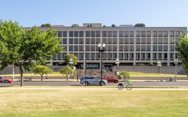 Frances Perkins Building, headquarters of the U.S. Department of Labor in Washington.