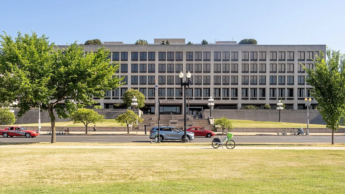 Frances Perkins Building, headquarters of the U.S. Department of Labor in Washington.