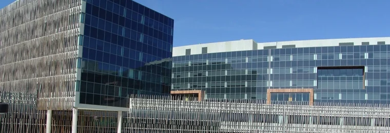 Partial view of the United States Census Bureau headquarters in Suitland, Maryland.