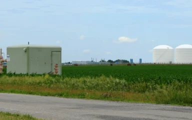 Manlove Field natural gas storage facility in Champaign County, Illinois.