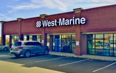 West Marine boating and fishing supply store in Knoxville, Tennessee.