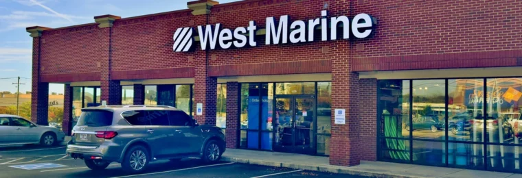 West Marine boating and fishing supply store in Knoxville, Tennessee.