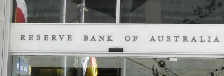 Reserve Bank of Australia sign on the bank’s Sydney building.