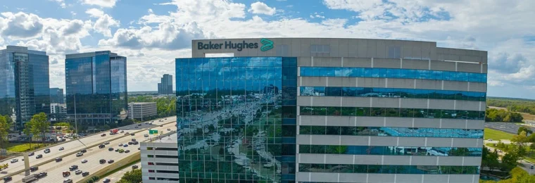 Baker Hughes building with company signage.
