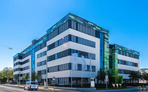 BioNTech headquarters and laboratory building in Mainz, Germany.