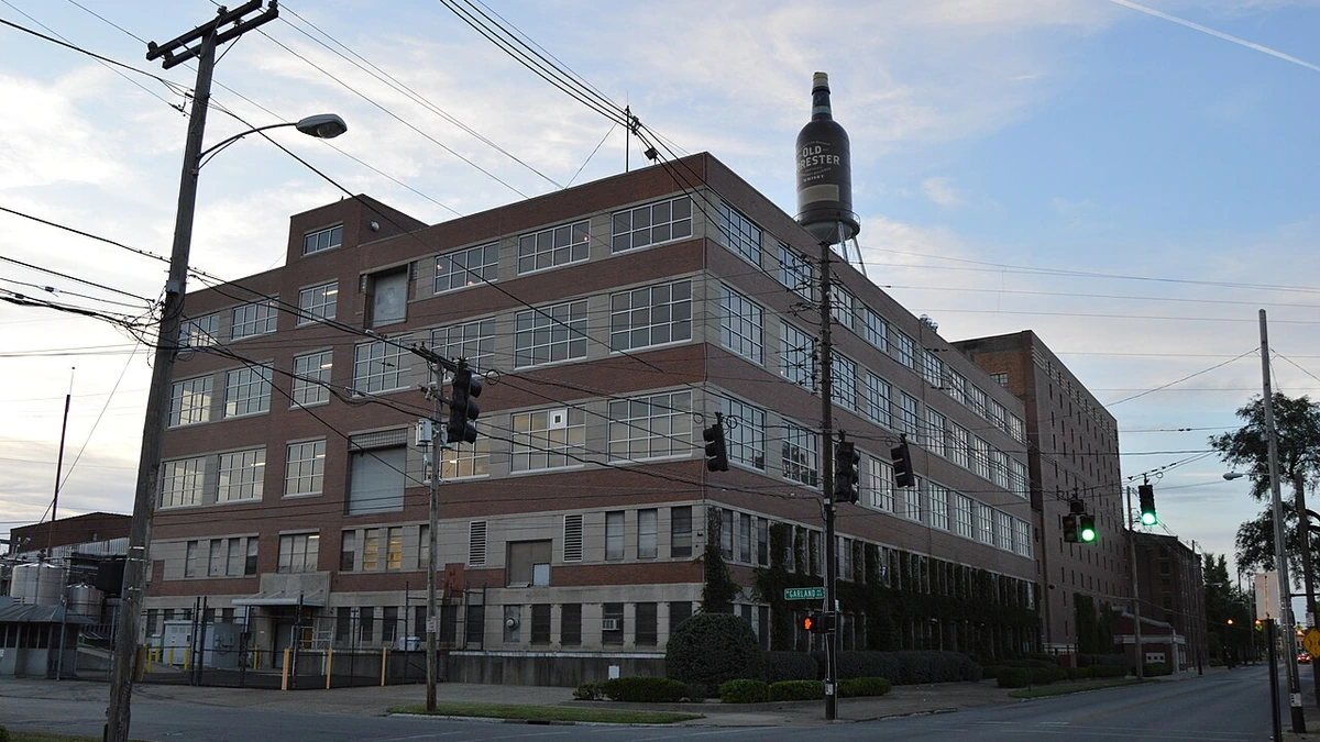 Brown-Forman Warehouse A and a bottling facility along Dixie Highway in Louisville, Kentucky.
