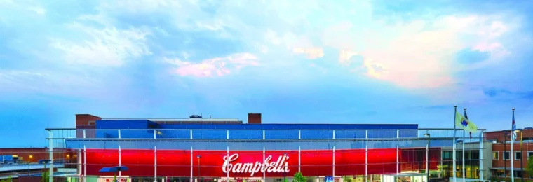 The Campbell’s Company headquarters building in Camden, New Jersey.
