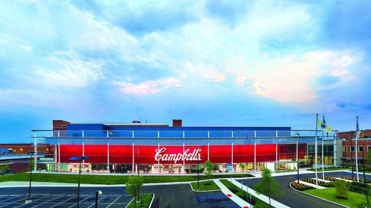 The Campbell’s Company headquarters building in Camden, New Jersey.