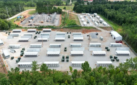 Aerial view of CleanSpark's Sandersville, Georgia, bitcoin mining campus.