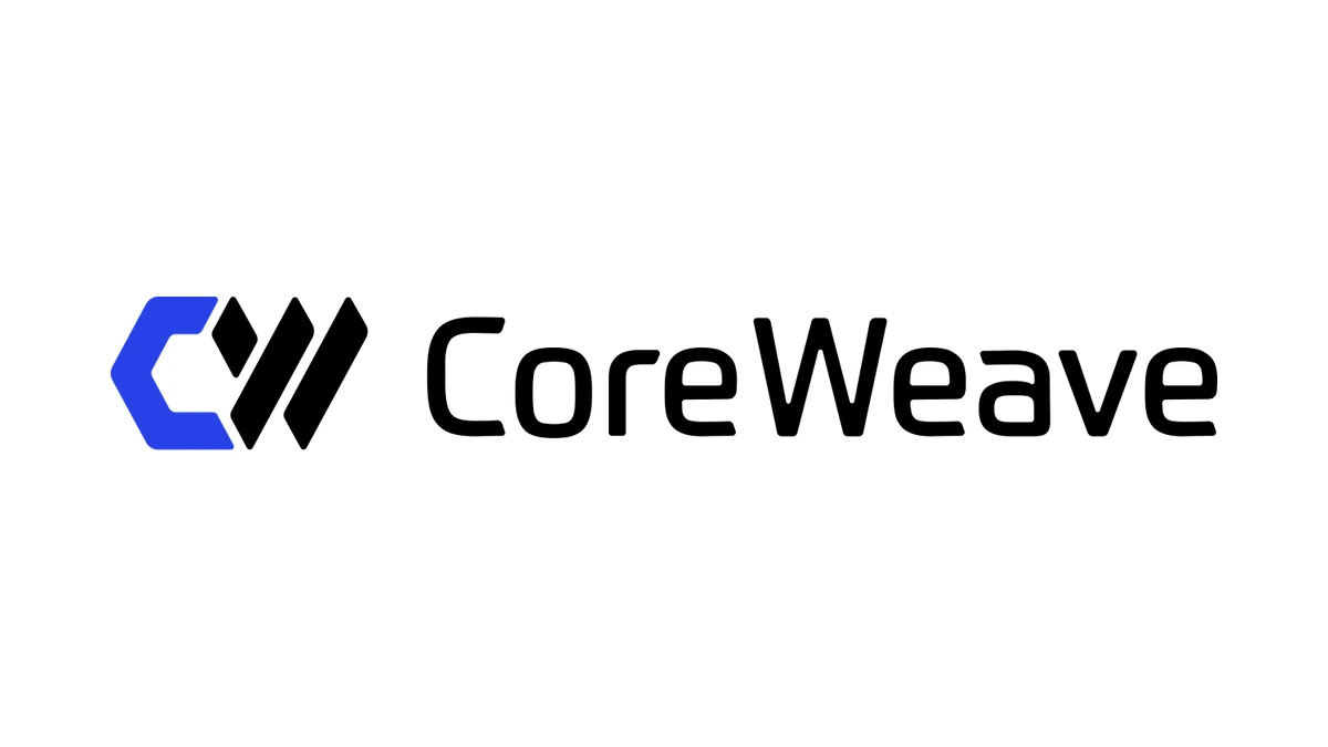 CoreWeave corporate logo.