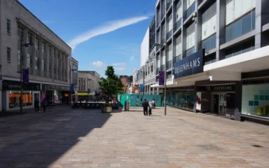 Debenhams store on The Moor in Sheffield, photographed in 2016.